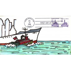 #2260 Tugboat 1900s 155 FDC