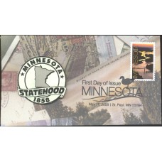 #4266 Minnesota Statehood 3-D Laz FDC