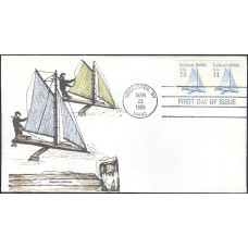 #2134 Iceboat 1880s Agape FDC