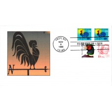 #3257 Rooster Weather Vane Alto FDC