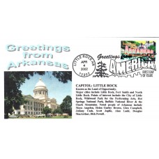 #3564 Greetings From Arkansas Alto FDC