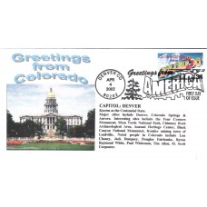 #3566 Greetings From Colorado Alto FDC