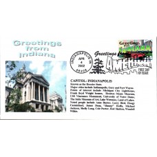 #3574 Greetings From Indiana Alto FDC