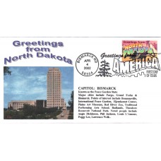 #3594 Greetings From North Dakota Alto FDC