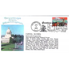 #3607 Greetings From Washington Alto FDC