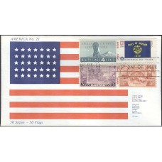 #1665 Oregon State Flag Combo America FDC