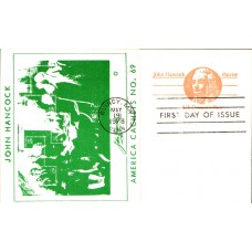 #UX74 John Hancock America FDC