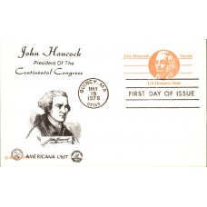 #UX74 John Hancock Americana Unit FDC