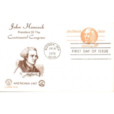 #UX75 John Hancock Americana Unit FDC