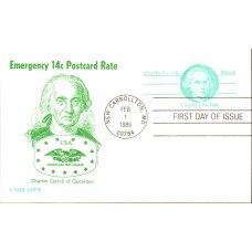 #UX105 Charles Carroll Americana Unit FDC