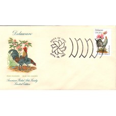 #1960 Delaware Birds - Flowers APAS FDC