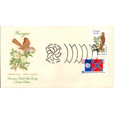 #1962 Georgia Birds - Flowers Combo APAS FDC