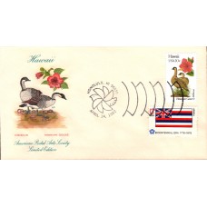 #1963 Hawaii Birds - Flowers Combo APAS FDC