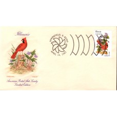 #1965 Illinois Birds - Flowers APAS FDC