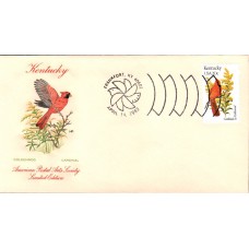 #1969 Kentucky Birds - Flowers APAS FDC