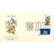 #1984 New York Birds - Flowers Combo APAS FDC