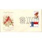 #1985 North Carolina Birds - Flowers Combo APAS FDC