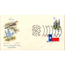 #1995 Texas Birds - Flowers Combo APAS FDC