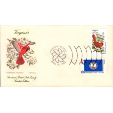 #1998 Virginia Birds - Flowers Combo APAS FDC