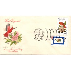 #2000 West Virginia Birds - Flowers Combo APAS FDC