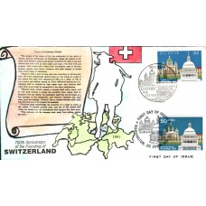 #2532 Founding of Switzerland Joint Anagram FDC