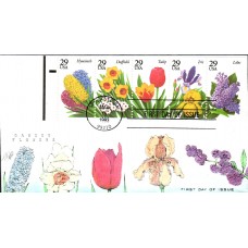 #2760-64 Spring Garden Flowers Anagram FDC