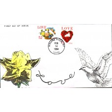 #2814-15 Love - Dove Anagram FDC