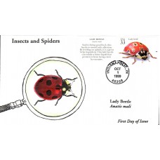 #3351c Lady Beetle Anagram FDC