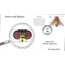 #3351f Flower Fly Anagram FDC