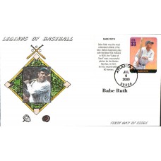 #3408h Babe Ruth Anagram FDC