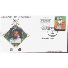 #3408n Jimmie Foxx Anagram FDC