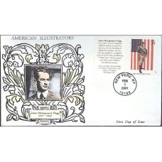 #3502a James Montgomery Flagg Anagram FDC