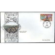 #3573 Greetings From Illinois Anagram FDC