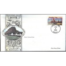 #3586 Greetings From Montana Anagram FDC