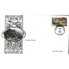 #3598 Greetings From Pennsylvania Anagram FDC