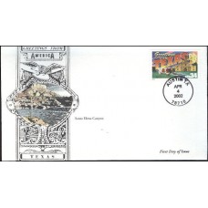 #3603 Greetings From Texas Anagram FDC