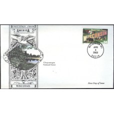 #3609 Greetings From Wisconsin Anagram FDC