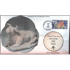 #3997b Year of the Ox Anagram FDC