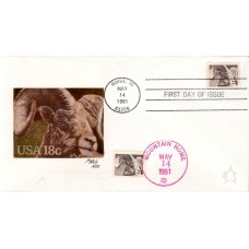 #1880 Bighorn Sheep Andrews FDC