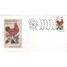 #1991 Rhode Island Birds - Flowers Andrews FDC