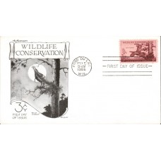 #1077 Wild Turkey -  Wildlife Aristocrat FDC