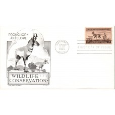 #1078 Pronghorn Antelope -  Wildlife Aristocrat FDC