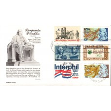 #1690 Benjamin Franklin Joint Combo Aristocrat FDC