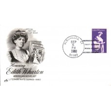 #1832 Edith Wharton Artcraft FDC