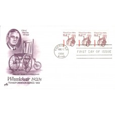 #2256 Wheel Chair 1920s PNC Artcraft FDC