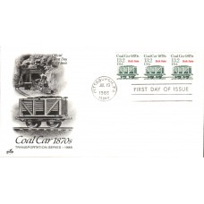 #2259 Railroad Coal Car 1870s PNC Artcraft FDC