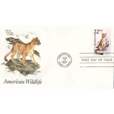 #2292 Mountain Lion Artcraft FDC