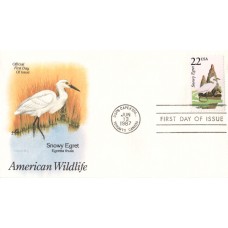 #2321 Snowy Egret Artcraft FDC