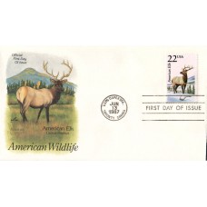 #2328 American Elk Artcraft FDC