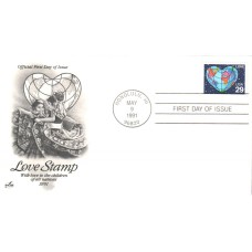 #2535 Love - Earth Artcraft FDC